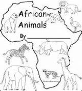 Animals African Africa Books Coloring Animal Printable Kids Print Pages Enchantedlearning Book Crafts Preschool Safari Color Cover So Activities Geografi sketch template