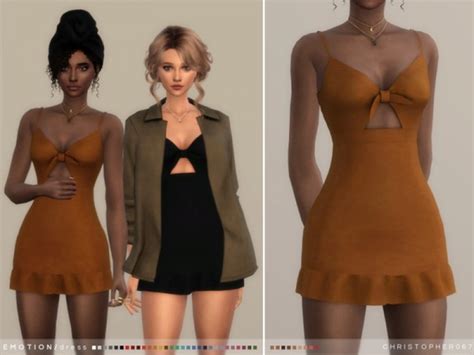 the sims resource emotion dress by christopher067 sims 4 downloads