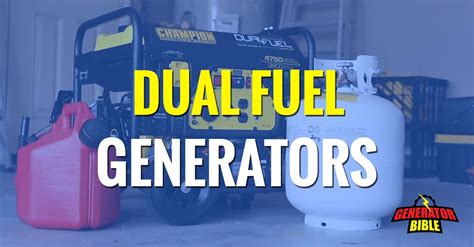 dual fuel generators  models specs