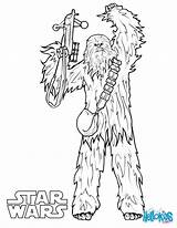 Chewbacca Wookie Chewie Skywalker Hellokids Anakin Luke épisode Réveil Zangado Coloriages sketch template
