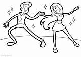 Tanzen Tanz Bailarines Ausmalbild Dansatori Colorat Letzte sketch template