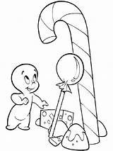 Casper Ghost Coloring Pages Friendly Getdrawings sketch template