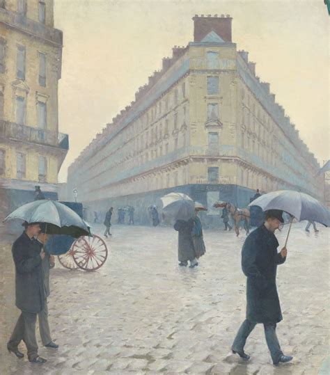 gustave caillebotte paris street rainy day 1877 tutt art