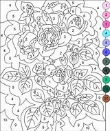 Number Color Coloring Pages Adult Printable Mandala Kids sketch template