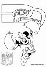Seahawks Coloring Pages Seattle Nfl Logo Minnie Mouse Drawing Printable Print Getcolorings Hawks Helment Iogo Sea Color Cheerleader Col Library sketch template