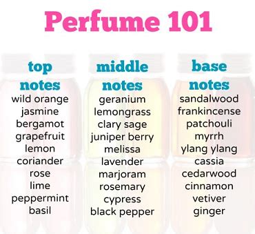perfume notes  essential collection