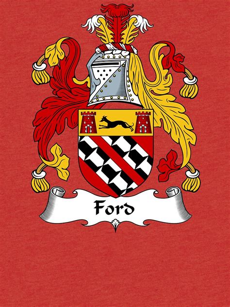 ford coat  arms ford family crest  shirt  scotlandforever redbubble