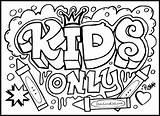 Cool Letters Bubble Coloring Pages Graffiti sketch template
