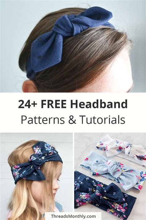 diy headband patterns tutorials printable  templates gift