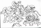 Smurfs Coloring Pages Xmas Christmas Smurf Zoobles Print Merry Smurfettes sketch template