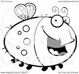 Chubby Outlined Fly Happy Clipart Cartoon Thoman Cory Coloring Vector Hungry 2021 sketch template