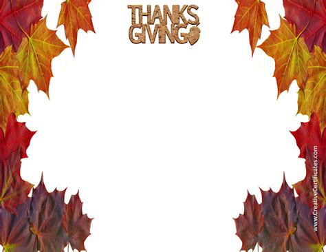 printable thanksgiving templates