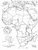 Coloring Africa Pages South Map Getdrawings sketch template
