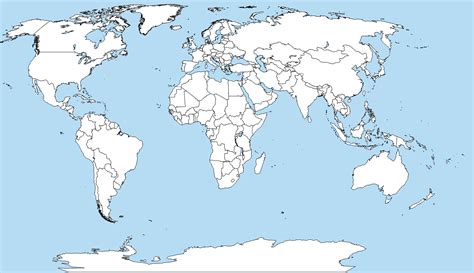 world map blank printable