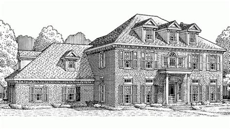 colonial style house plan  beds  baths  sqft plan   colonial style homes