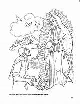 Guadalupe Coloring Lady Virgen La Dibujos Colorear Para Imágenes Color Imagenes Apariciones Maria Las Del El Una Printable Tepeyac Pages sketch template