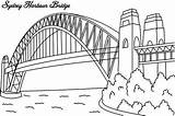 Bridge Sydney Harbour Coloring Australia Icon Pages Kids Colouring Color Bridges Famous Activities Book Kidsplaycolor Drawings Choose Board sketch template