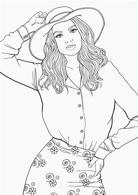 woman coloring page farm animal coloring pages  adult coloring