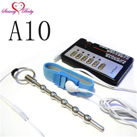 A10 5 Balls Urethral Dilators Electric Shock Penis Plug Penis Ring