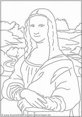 Coloring Monalisa Missfeldt Malvorlage Zeichnung Joconde Vinci Disegni Lise Digitale Mißfeldt Educação Basic Dessiner Modèle Gemerkt Kunstunterricht Ausmalen Atividade sketch template