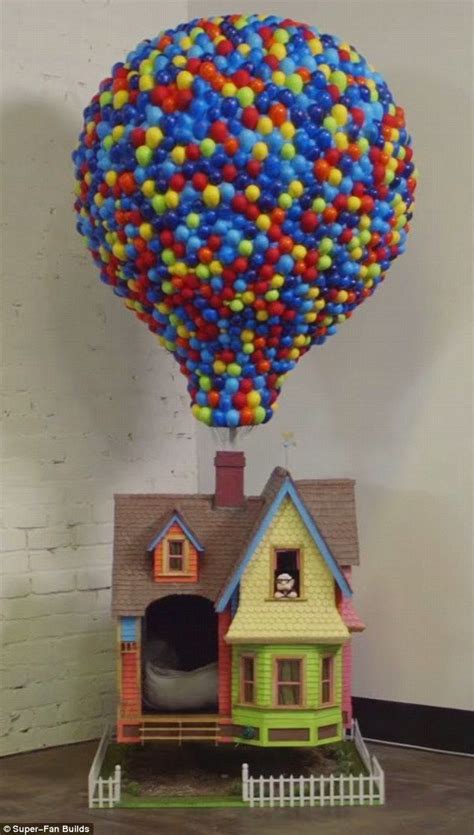 incredible floating replica   balloon home  pixars