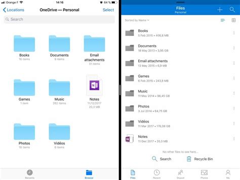 Onedrive For Ios Gets Updated With New Ui Support For Apples Files