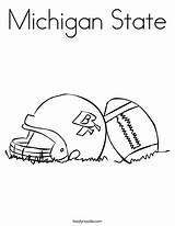 Football Helmet Coloring Pages State Michigan Ohio Worksheet Auburn University Seminole Florida Texas Vikings Minnesota Packers Lsu Print Go Longhorns sketch template