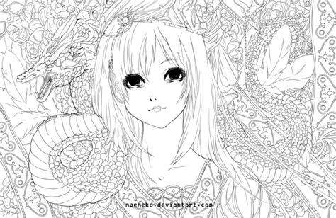lineart dragon princess dragon princess dragon coloring pages