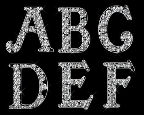 diamond alphabet letters font diamond alphabet font fancy crystal letters numbers stock