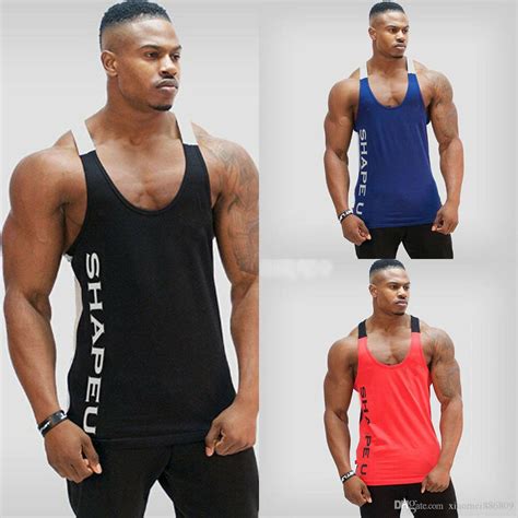 2020 Gym Men S Muscle Sleeveless Tank Top Tee T Shirt Fitness