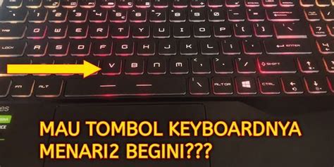mengganti warna led keyboard laptop msi