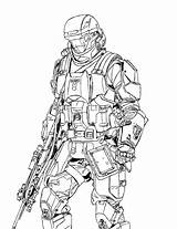 Coloring Halo Noble Odst Pages Categories sketch template