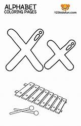 Printable Xylophone 123kidsfun sketch template