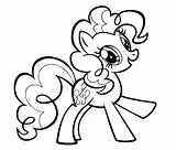 Pie Pinkie Coloring Pony Little Pages sketch template