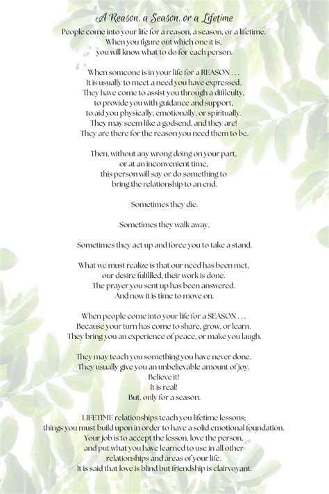 reasons seasons  inspiration   lifetime poem