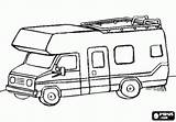 Motorhome Sheets Campervan Oncoloring sketch template