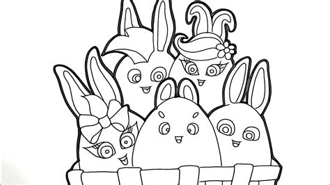 sunny bunnies image coloring page  printable coloring pages  kids