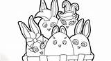 Conejitos Soleados Bunny Coloringonly Arcoiris Sunnies sketch template