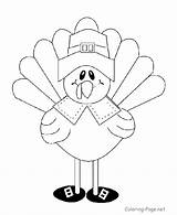Turkeys Thanksgiving Color Coloring Popular sketch template
