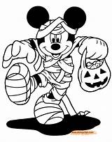Halloween Coloring Pages Disney Mickey Mouse Disneyclips Mummy sketch template