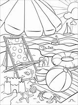 Coloring Beach Crayola Pages Summer Adult Coloriage Print Sheets Printable Kids Book Plage Imprimer été Outdoor sketch template