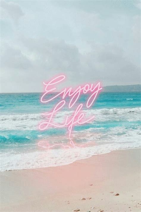 Life Enjoy Quotes Style Inspiration Beach Ocean Tumblr