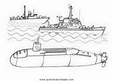 Submarine Uboot Sottomarino Ausmalen Malvorlage Boote Sull Battaglia Warships Persone Oceano Transportmittel Battleship Designlooter Supercoloring sketch template