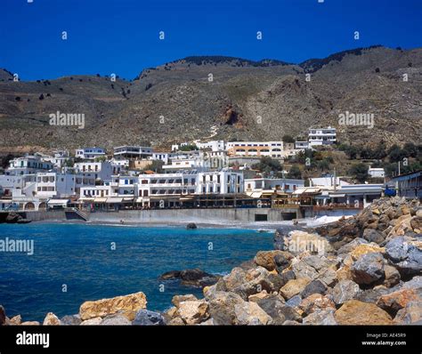 port hora sfakion crete greece europe photo  willy matheisl stock photo alamy