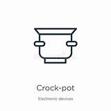 Crock Devices Linear Symbol Outline sketch template