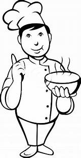 Coloring Pages Kids Chef Chefs Little sketch template