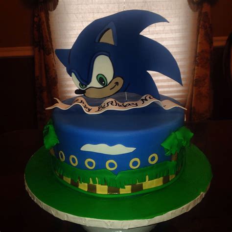 sonic hedgehog birthday cake