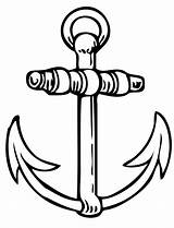Anchor Clip Navy Ship Choose Board Anker Coloring sketch template