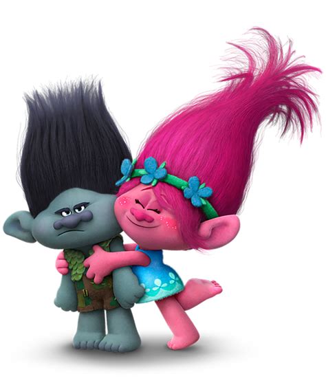 image dreamworks trolls princess poppy hugging branch png trolls