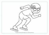 Colouring Speed Skating Activityvillage Skater Ski Winter Olympic Pair Olympics Figure Skates Printables Choose Board sketch template